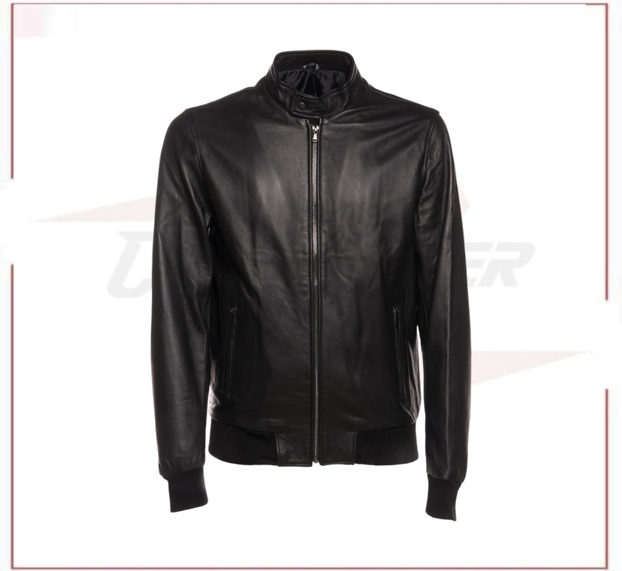 New Bomber Men in Genuine Black Leather CROSSOVER RACEWEARS