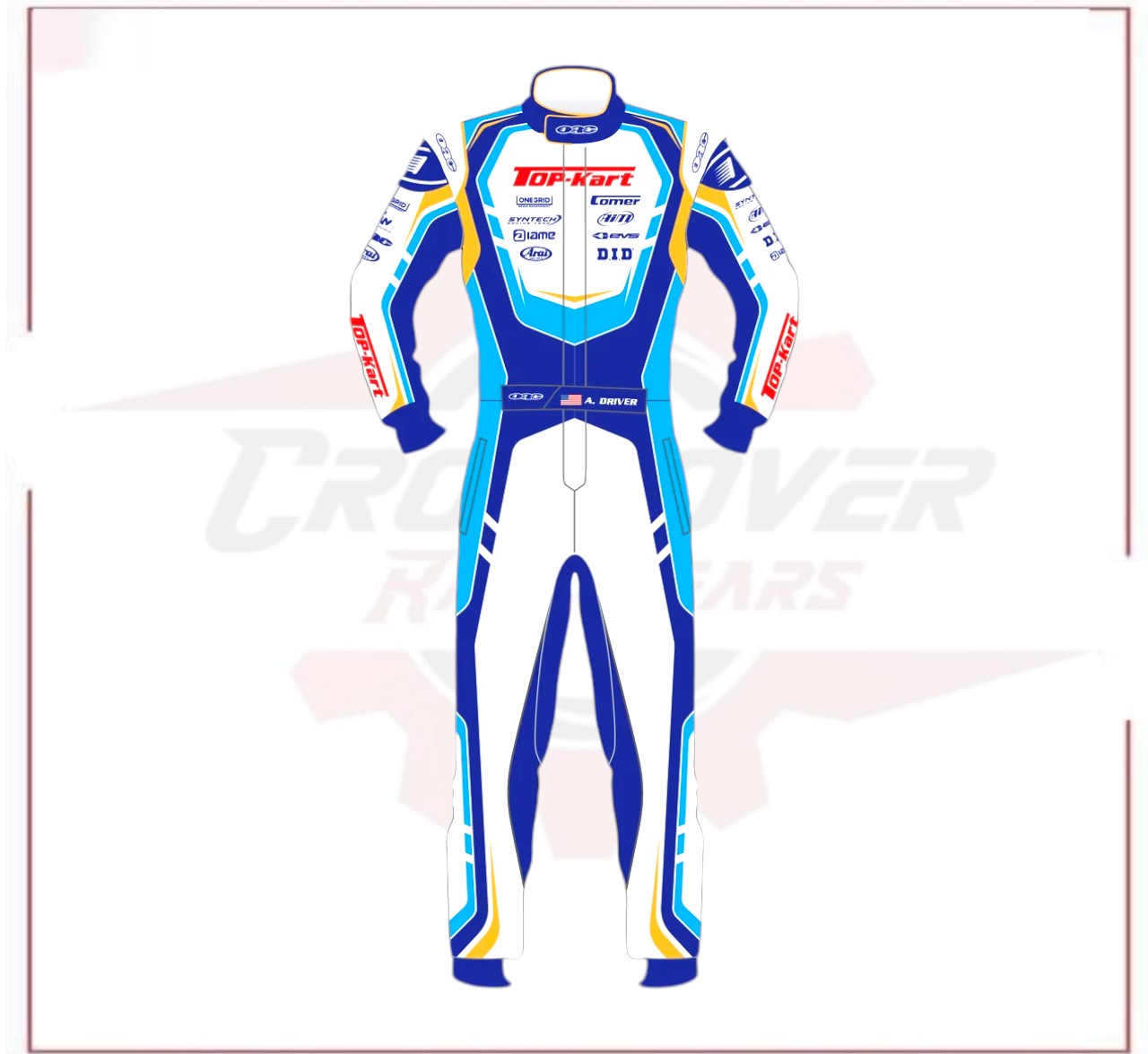 New 2023 Top Kart Racing Suit CROSSOVER RACEWEARS