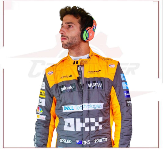 2022 Daniel Ricciardo Mclaren Signed Race Used Race Suit - São Paulo GP