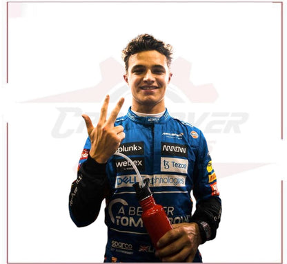2021 Lando Norrirs McLaren F1 Team Race Suit CROSSOVER RACEWEARS