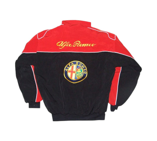 F1 Alfa Romeo Vintage Jacket Red & Black