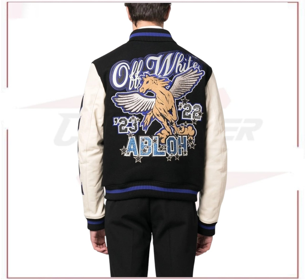Off-White patch-detail bomber jacket