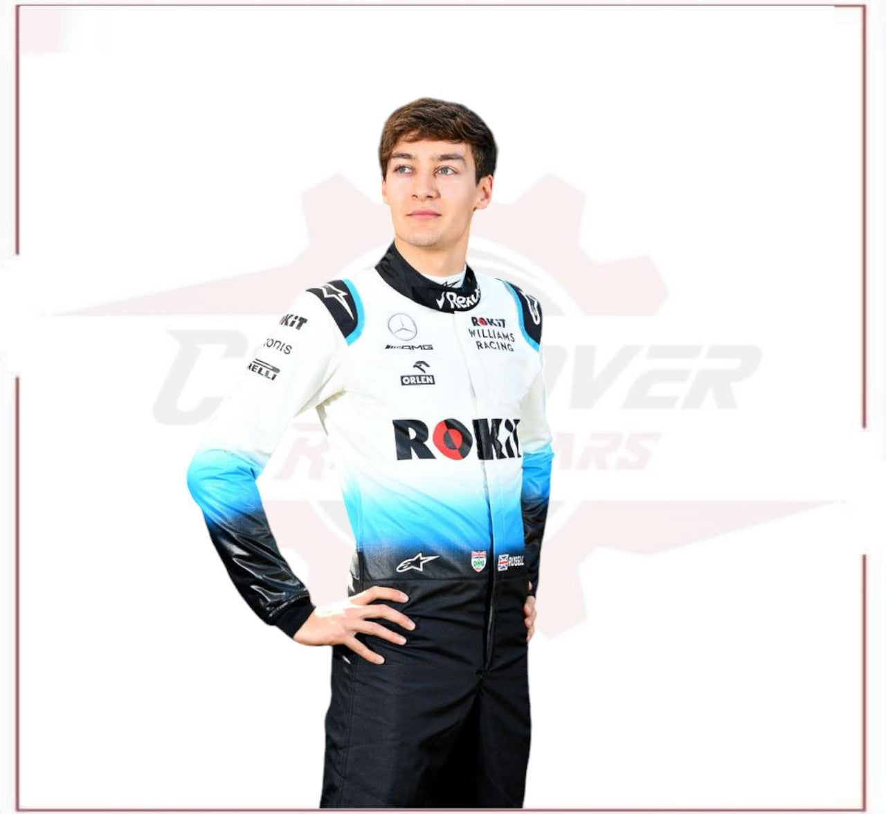 2019 George Russell Rokit Williams Racing F1 Race Suit CROSSOVER RACEWEARS