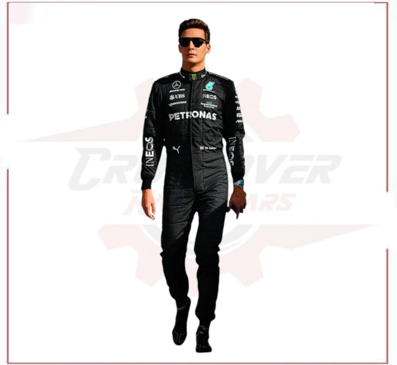 2023 George Russell Mercedes AMG F1 Race Suit CROSSOVER RACEWEARS