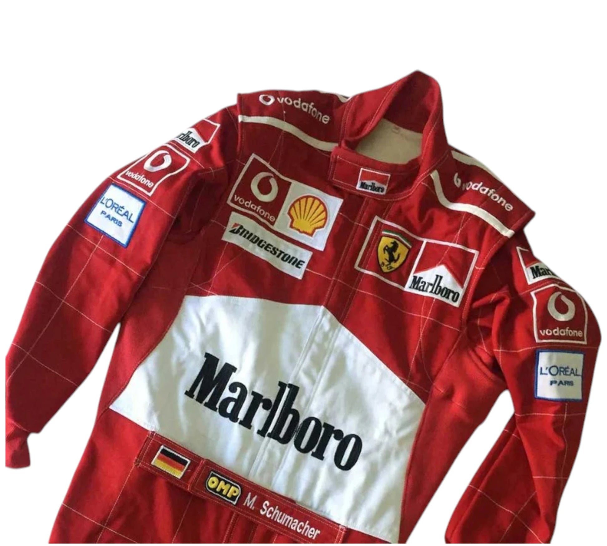 Michael Schumacher Scuderia Ferrari Used Race Suit – 2004 Formula One Season
