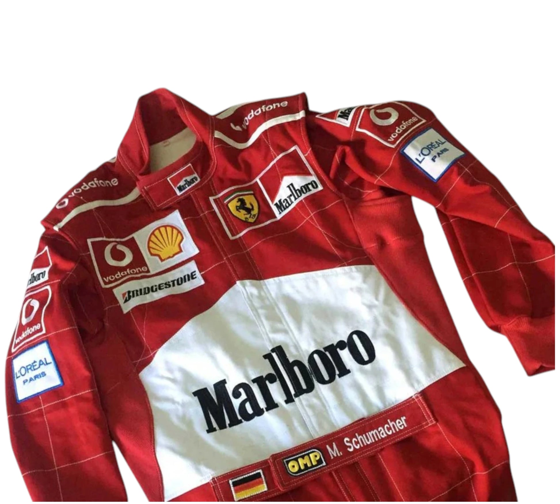 Michael Schumacher Scuderia Ferrari Used Race Suit – 2004 Formula One Season
