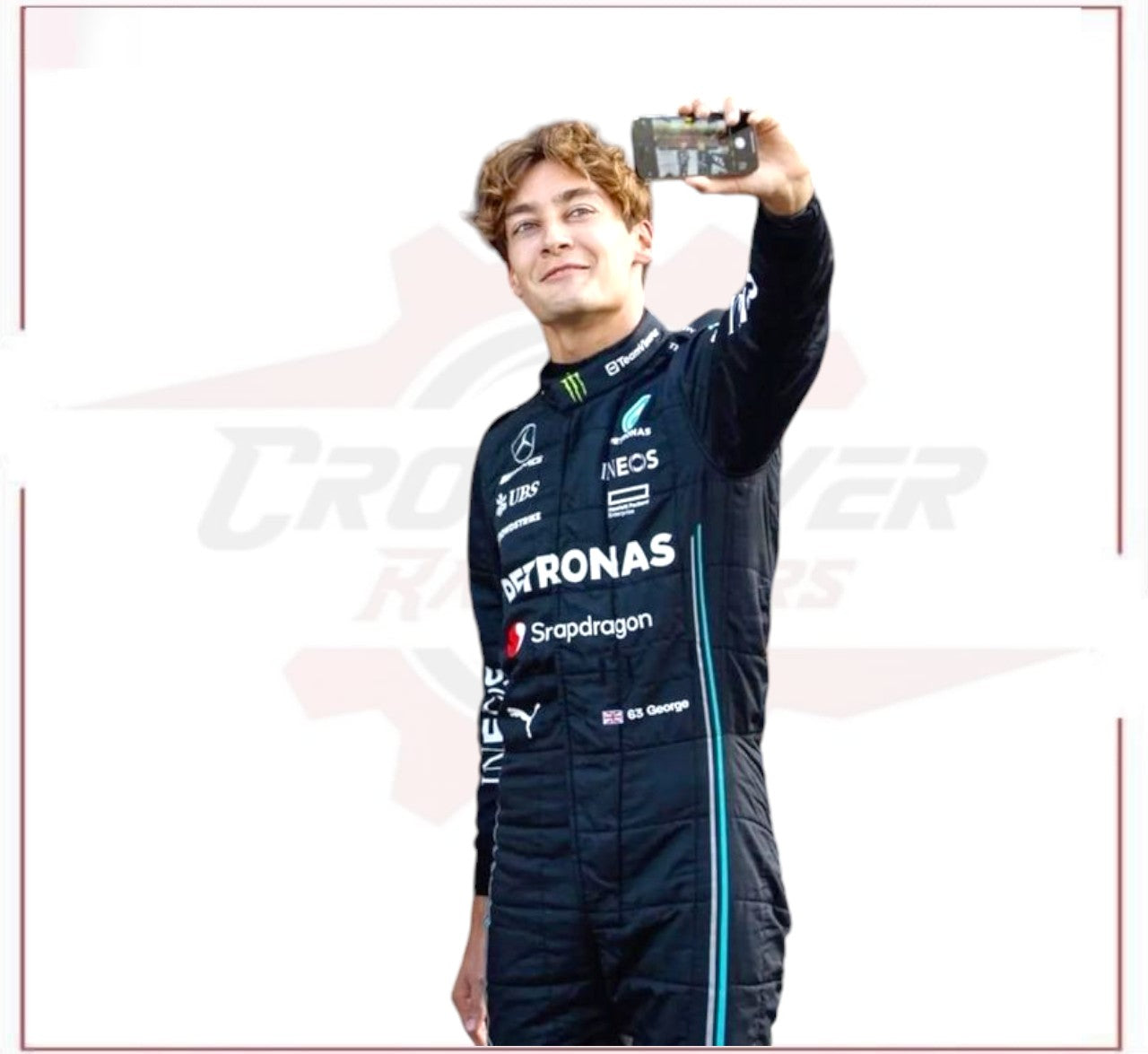 2022 George Russell PETRONAS Snapdragon F1 Race Suit CROSSOVER RACEWEARS