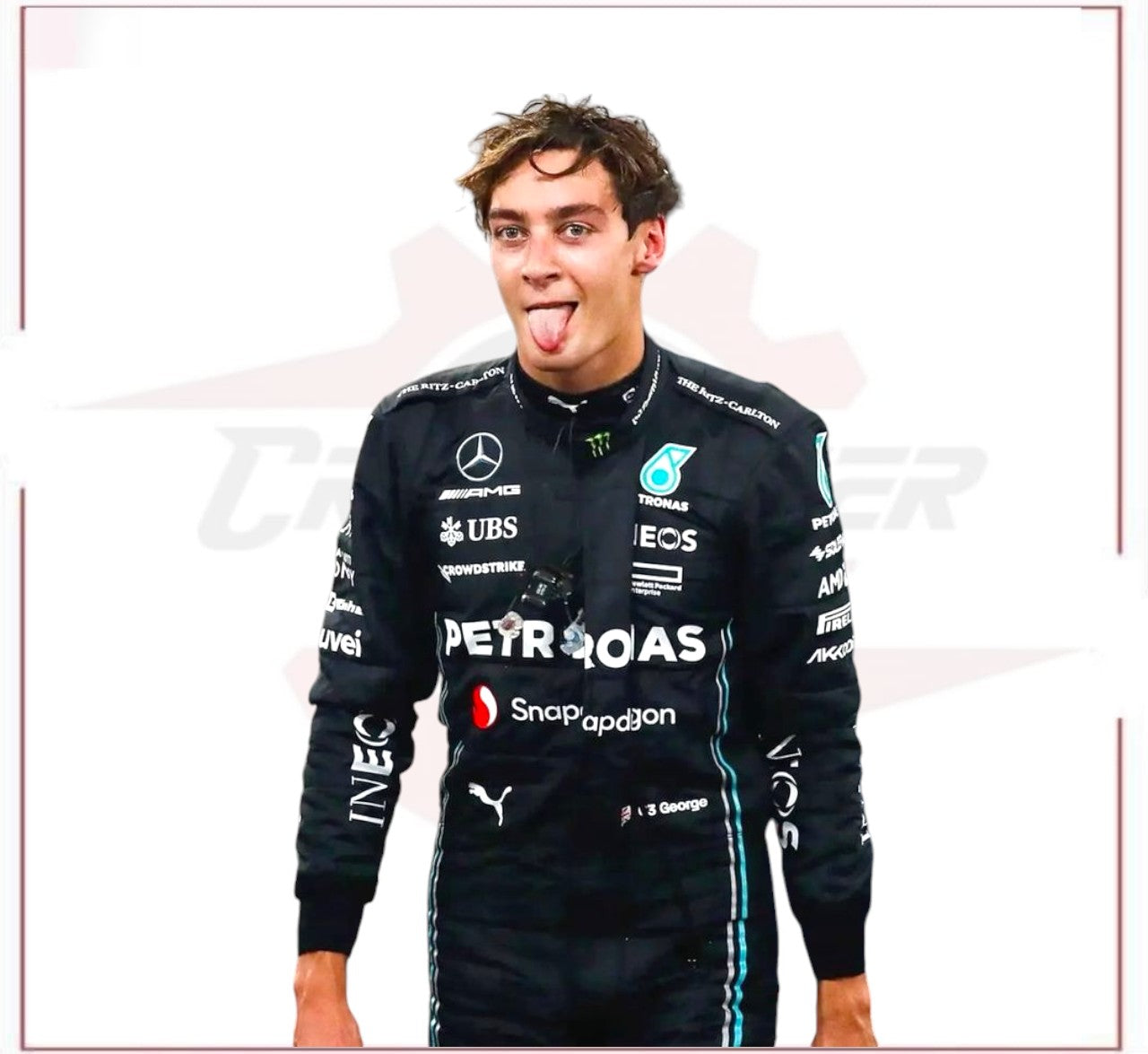 2022 George Russell PETRONAS Snapdragon F1 Race Suit CROSSOVER RACEWEARS
