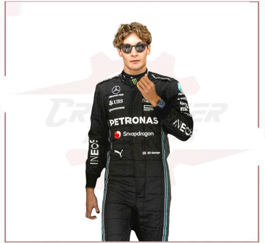 2022 George Russell PETRONAS Snapdragon F1 Race Suit CROSSOVER RACEWEARS