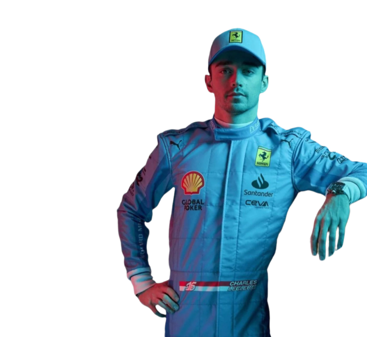 2024 Charles Leclerc Scuderia Ferrari F1 Miami Grand Prix Race Suit  