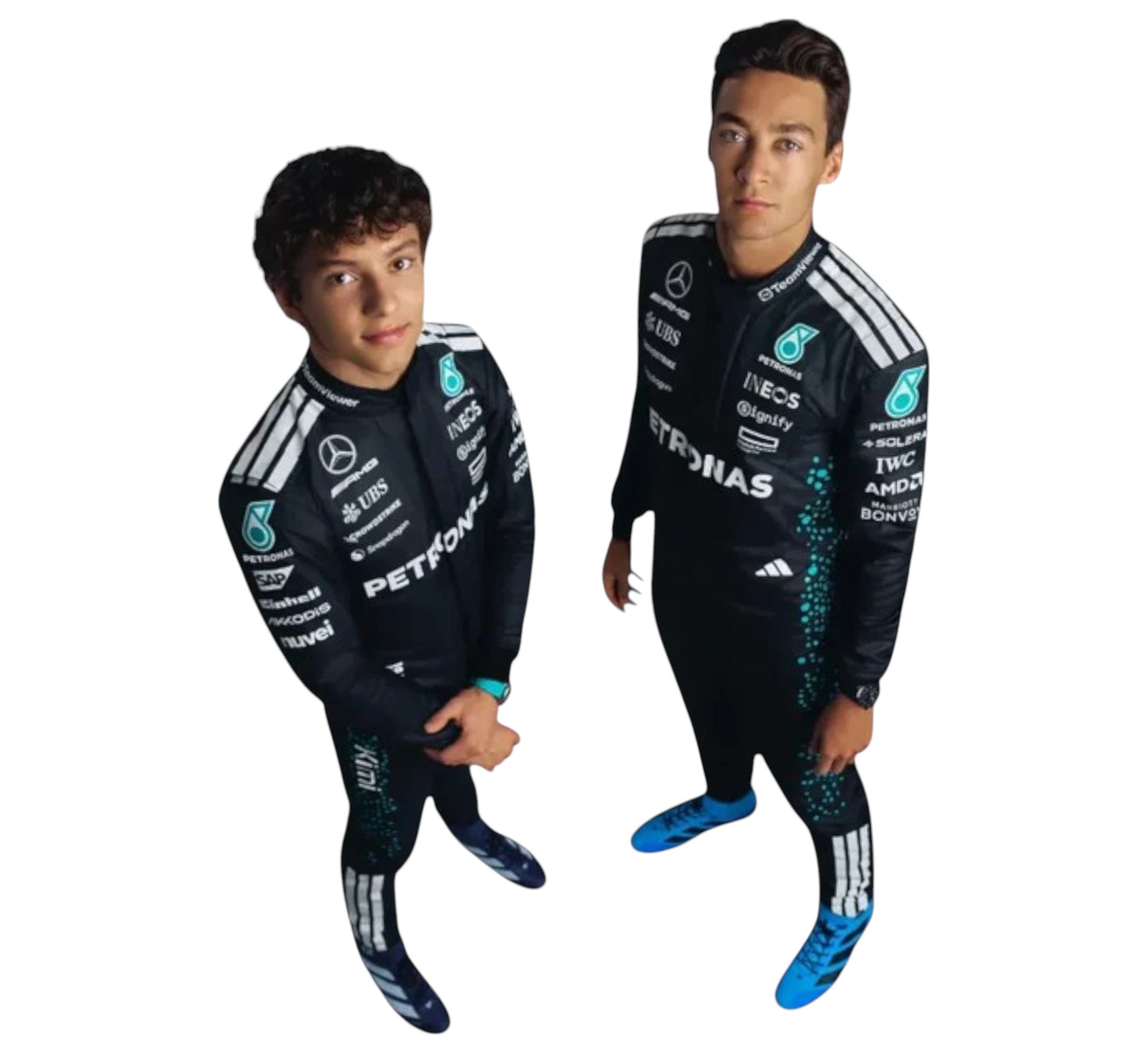 2024 New George Russell Mercedes AMG F1 Replica Racing Suit