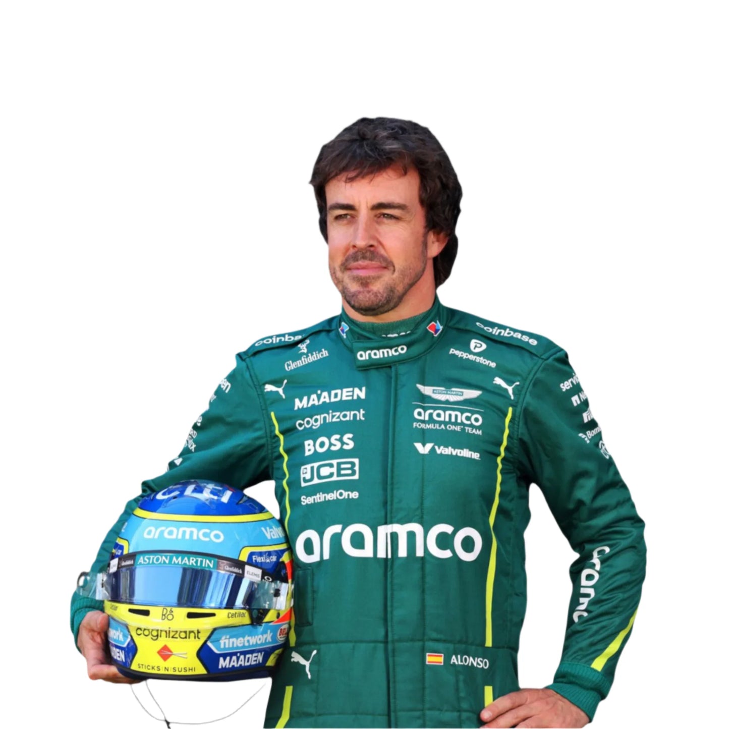 2025 Aston Martin Fernando Alonso F1 Team Race Suit