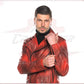 Men's jacket Red Buffered Effect in Genuine Leather CROSSOVER RACEWEARS