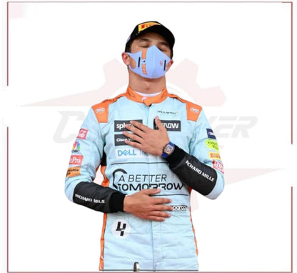 F1 McLaren Lando Norris Monaco GP Replica race suit CROSSOVER RACEWEARS
