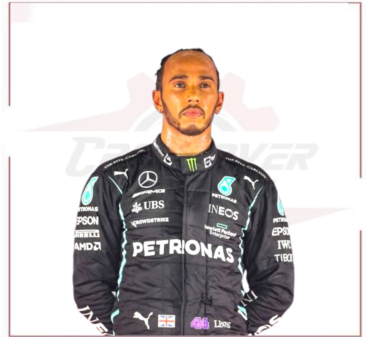 2021 Lewis Hamilton Mercedes F1 Replica Race Suit CROSSOVER RACEWEARS