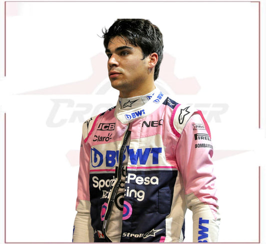 Lance Stroll 2019 SportPesa Racing Point F1 Team  Race Suit CROSSOVER RACEWEARS