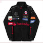 Vintage Edition Black Mercedes F1 Racing Jacket