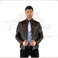 Avatar - Biker Men's Genuine Dark Brown Leather CROSSOVER RACEWEARS