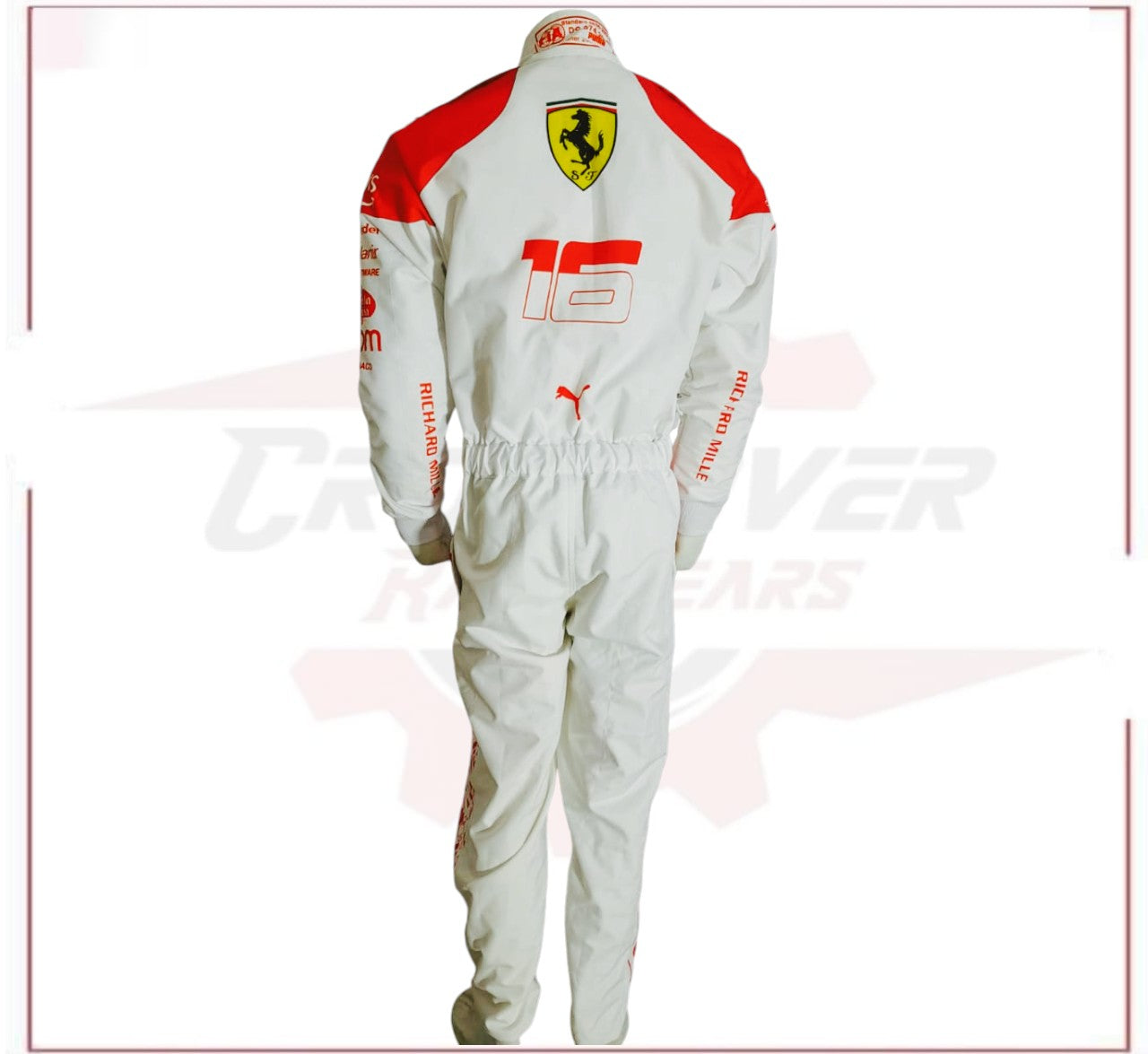 2023 Charles Leclerc Monaco GP F1 Scuderia Ferrari Race Suit - CROSSOVER RACEWEARS 