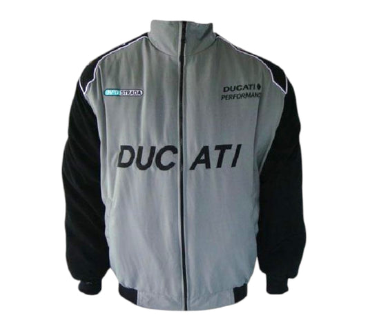 Ducati Corse Vintage Jacket Black & Light Gray