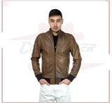 Bomber Napoli - Men’s Brown Bomber Jacket CROSSOVER RACEWEARS