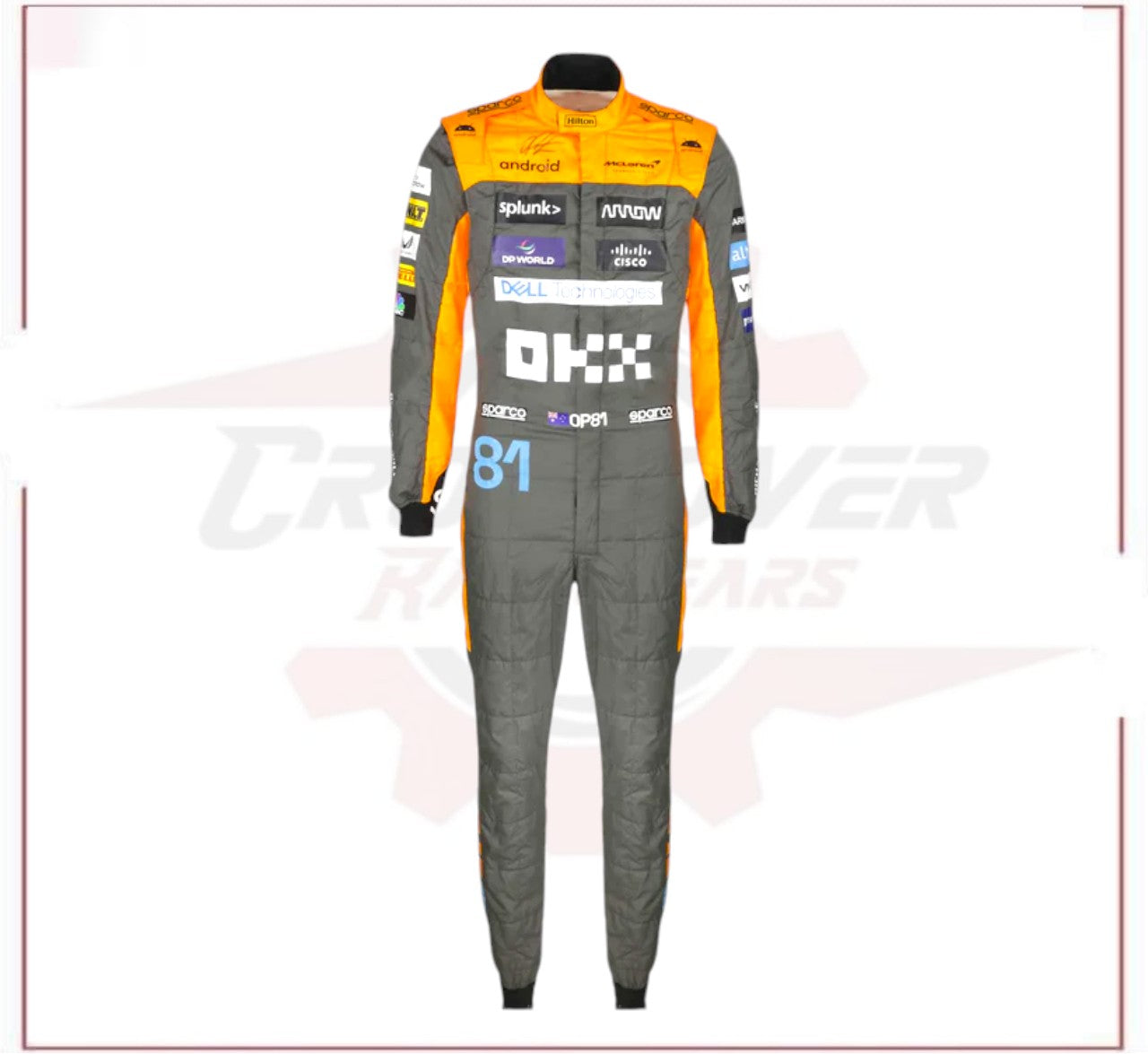 2023 Oscar Piastri McLaren Formula 1 Race Suit CROSSOVER RACEWEARS
