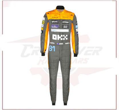 2023 Oscar Piastri McLaren Formula 1 Race Suit CROSSOVER RACEWEARS
