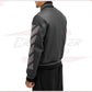 Off-White Leather Varsity Jacket
