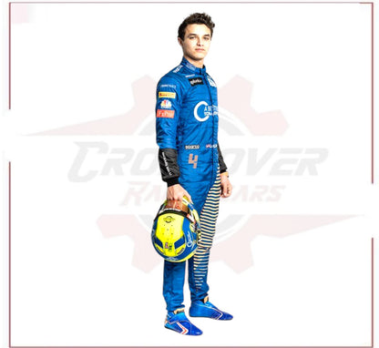 2020 Lando Norris McLaren Formula 1 Team Racing Suit CROSSOVER RACEWEARS