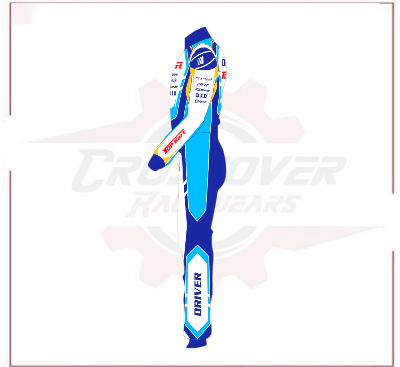 New 2023 Top Kart Racing Suit CROSSOVER RACEWEARS