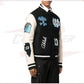 Off-White logo-patch varsity jacket