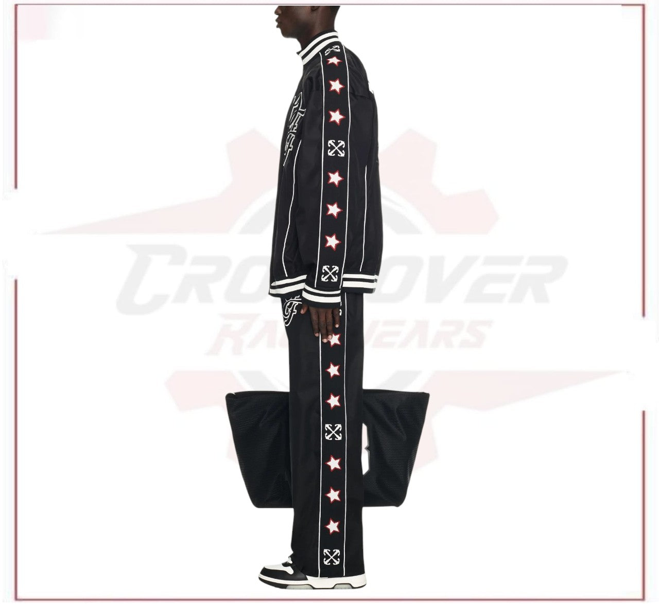 Off-White varsity-patch bomber jacket