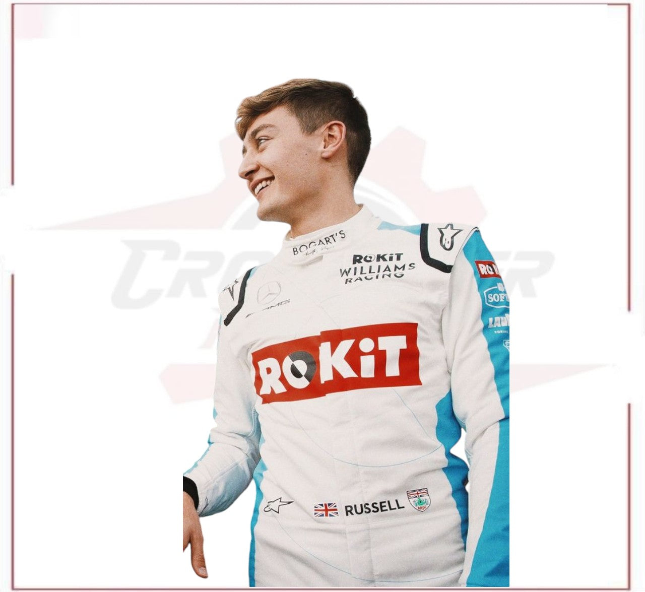 2019 George Russell Rokit Williams Racing F1 Race Suit CROSSOVER RACEWEARS
