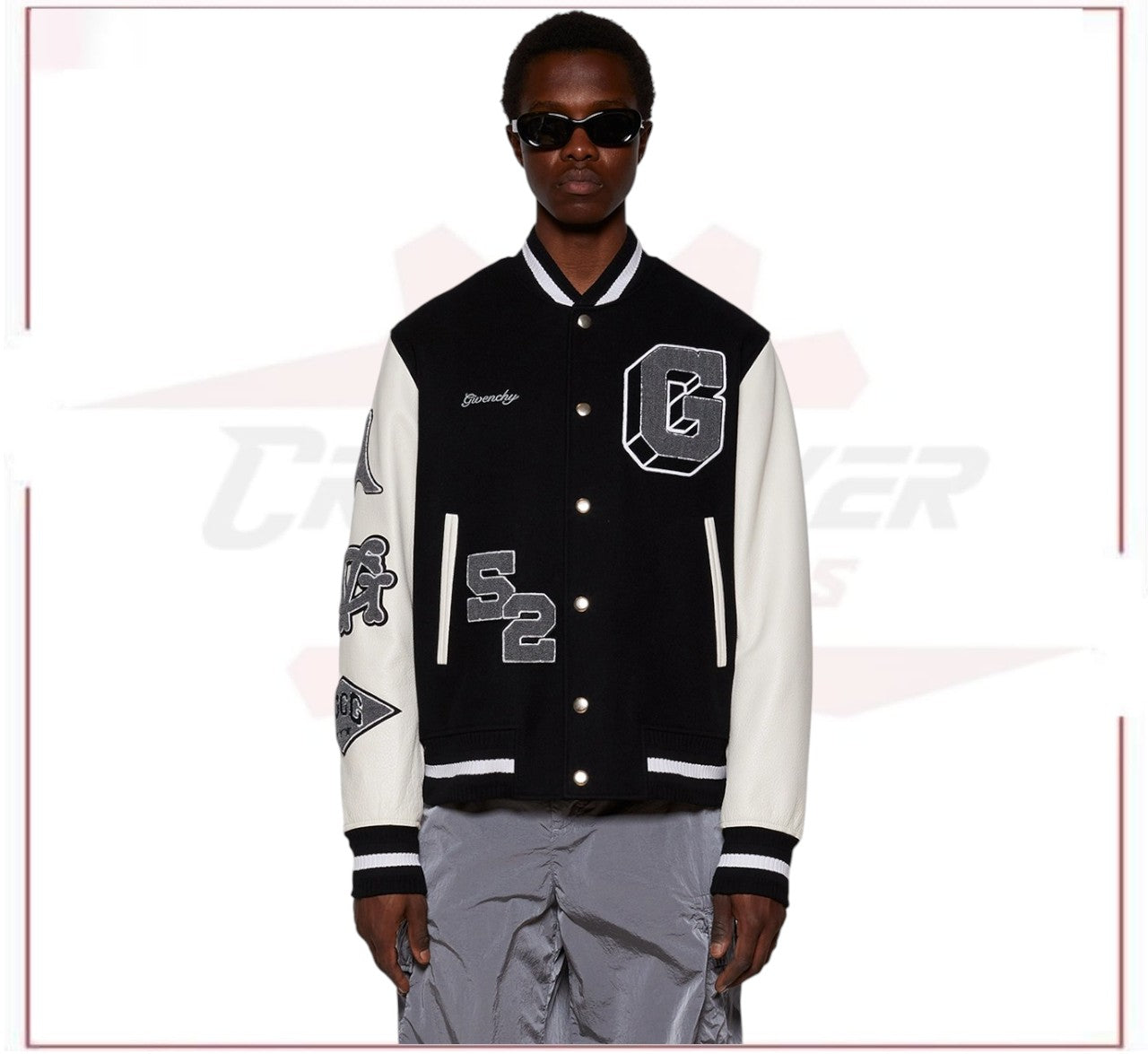 Givenchy Varsity Jacket Black And White