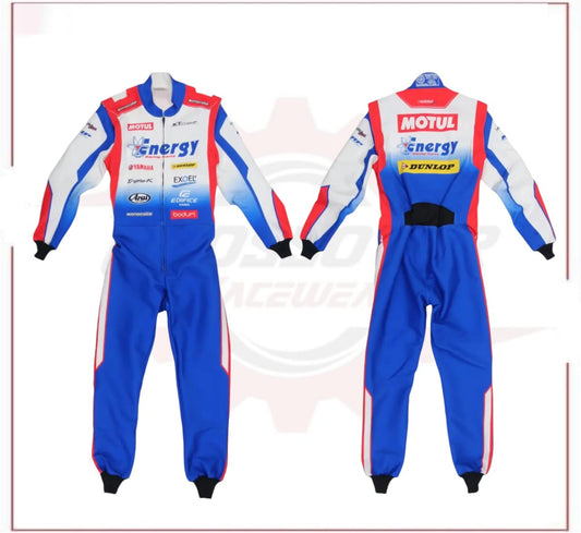 Marina Unik KT Champ Energy Kart Racing Suits CROSSOVER RACEWEARS