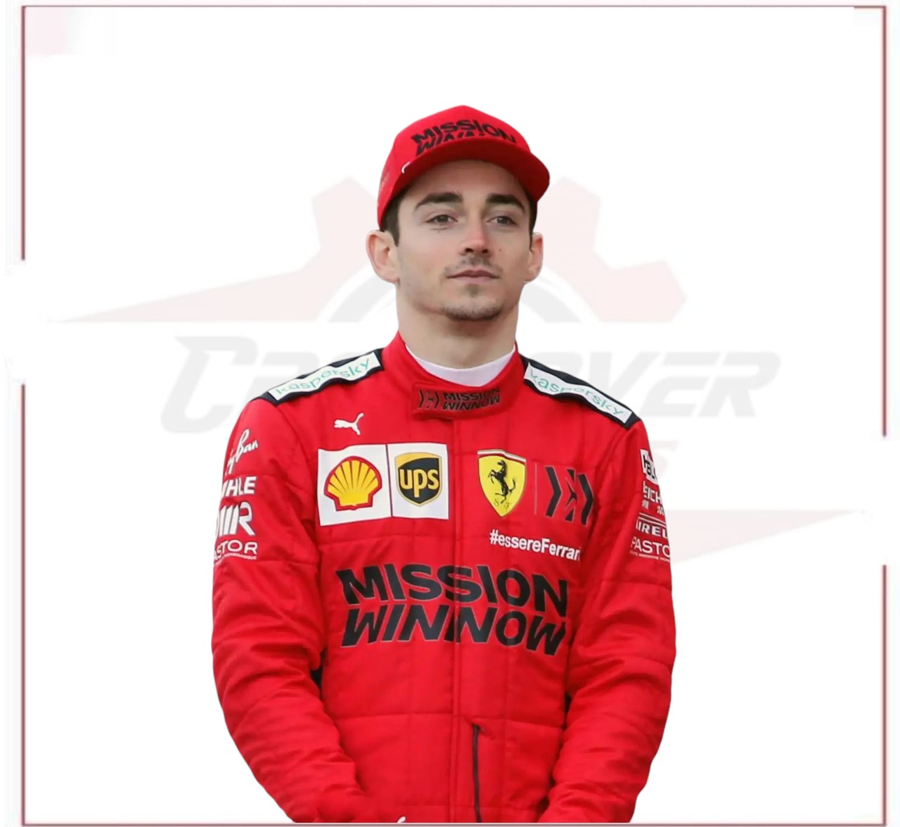 2020 Charles Leclerc Ferrari Mission Winnow F1 Racing Suit CROSSOVER RACEWEARS