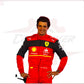 2022 Carlos Sainz Scuderia Ferrari  F1 Racing Suit - CROSSOVER RACEWEARS 