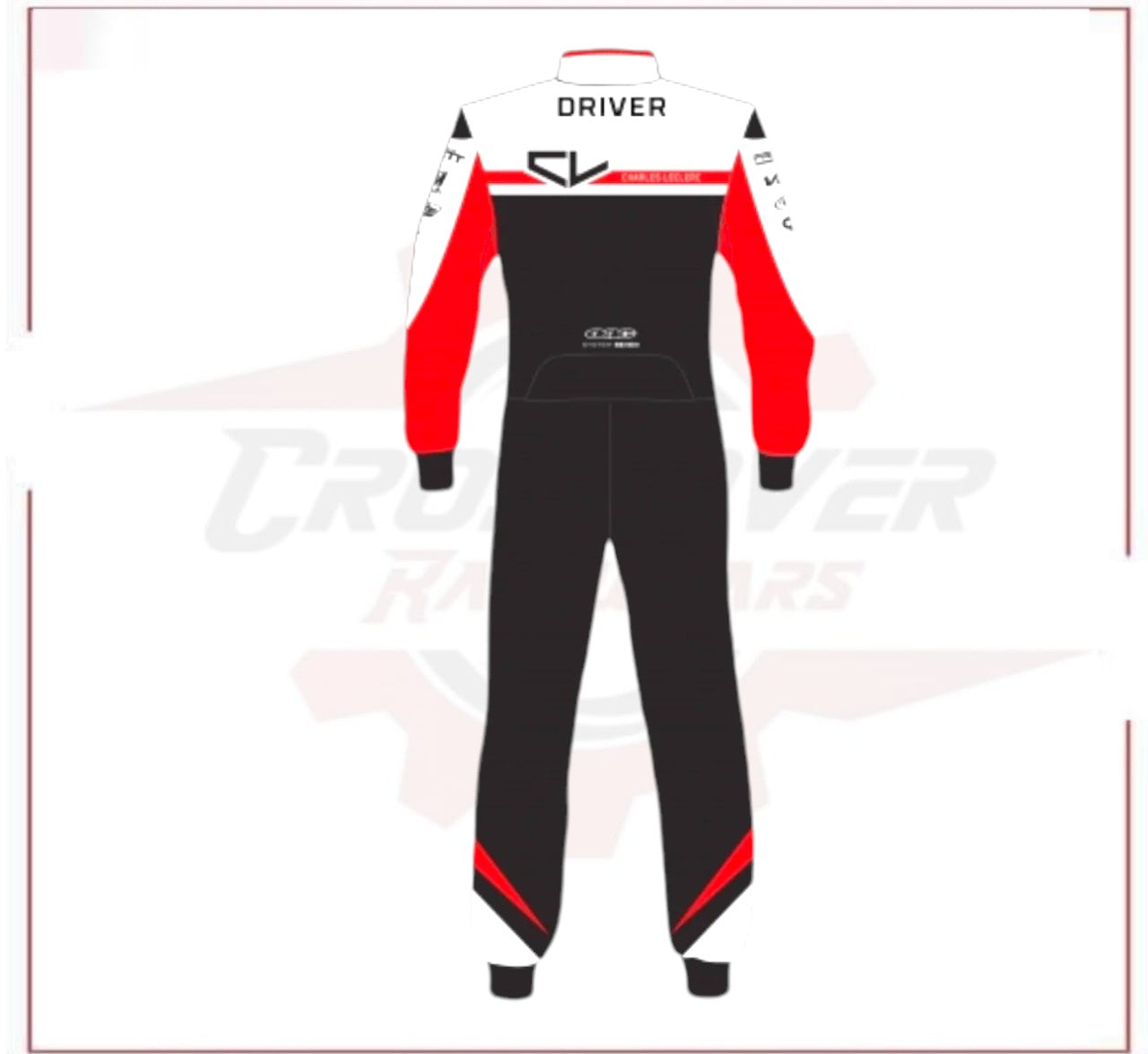 PSL Charles Leclerc Custom Driver Kart Suit CROSSOVER RACEWEARS