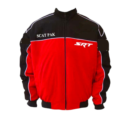 Dodge Challenger SCAT Vintage Racing Jackets Black and Red