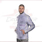 New Biker Man's Jacket in genuine Violet Leather CROSSOVER RACEWEARS