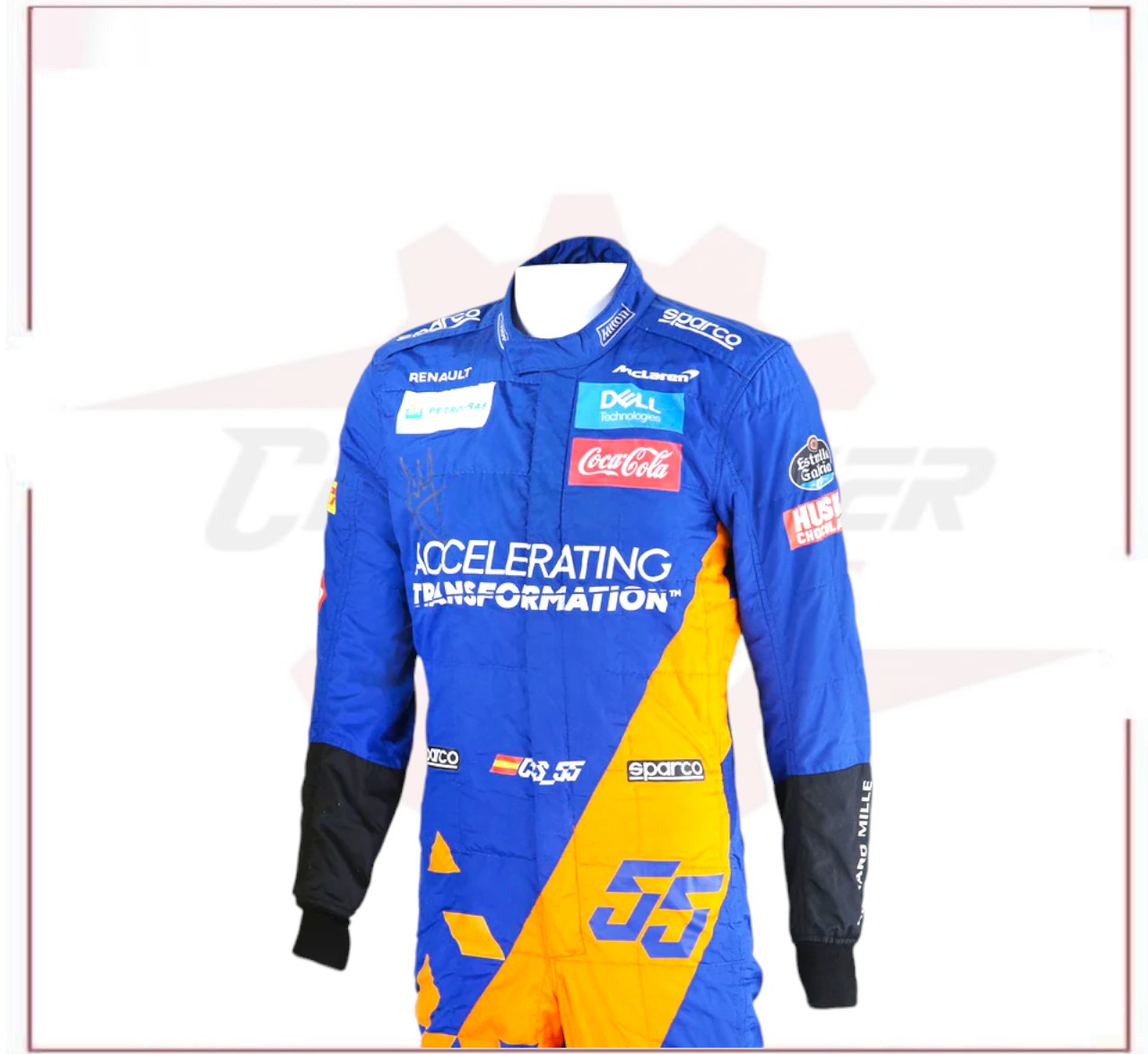 New 2019 Carlos Sainz McLaren F1 Racing Suit - CROSSOVER RACEWEARS 