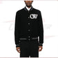 New Season  Off-White logo-appliqué varsity bomber jacket