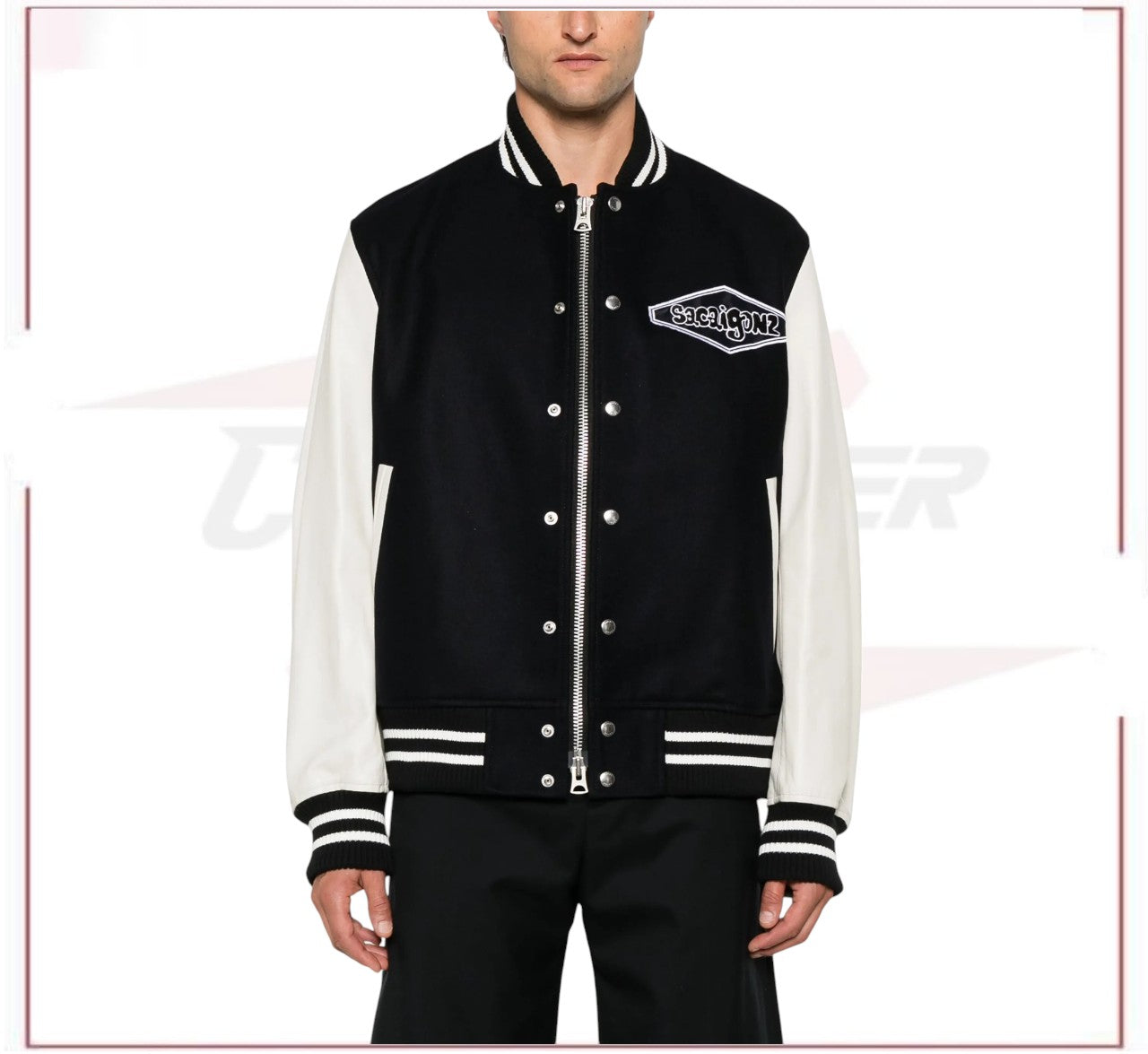 sacai Gonz-appliqué bomber jacket