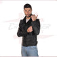 Perfect - Men's Perfecto in Genuine Black Leather CROSSOVER RACEWEARS