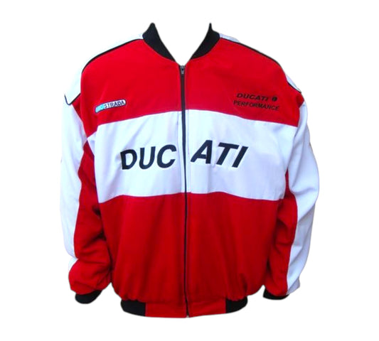 Ducati Corse Vintage Jacket Red & White