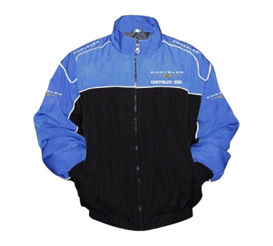 Chrysler 300 Racing Jacket Black and Royal Blue