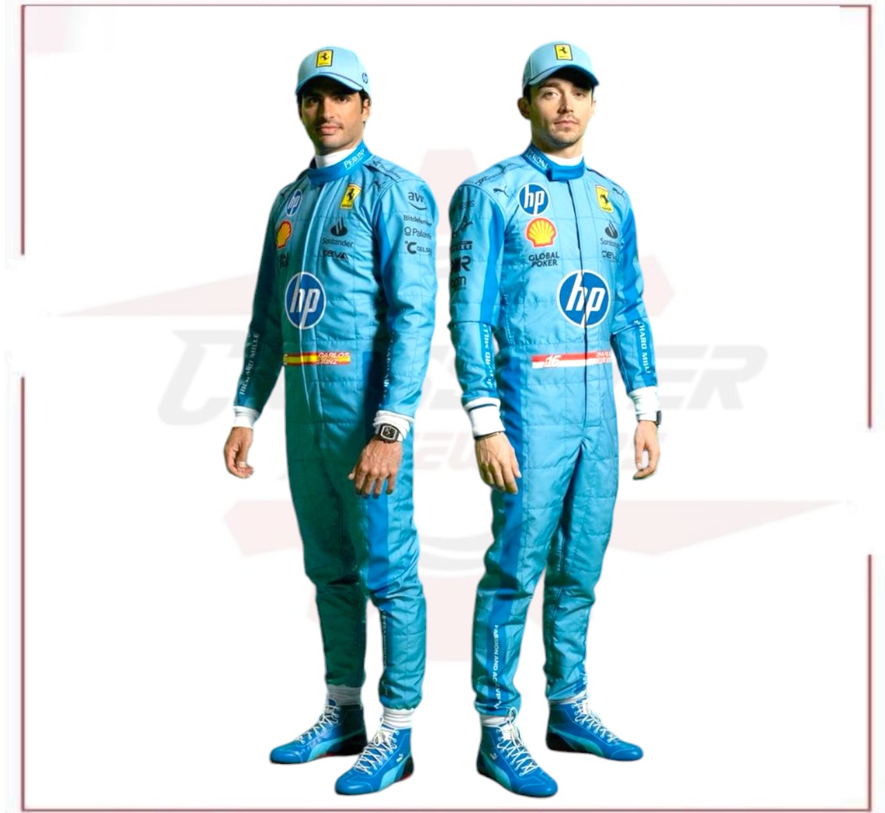 2024 Charles Leclerc Scuderia Ferrari HP Miami Grand Prix F1 Race Suit - CROSSOVER RACEWEARS 