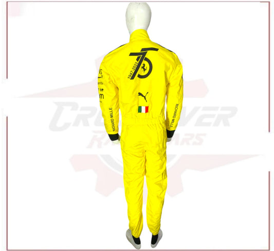 New Charles Leclerc 2022 Ferrari's 75th anniversary F1 Race Suit CROSSOVER RACEWEARS