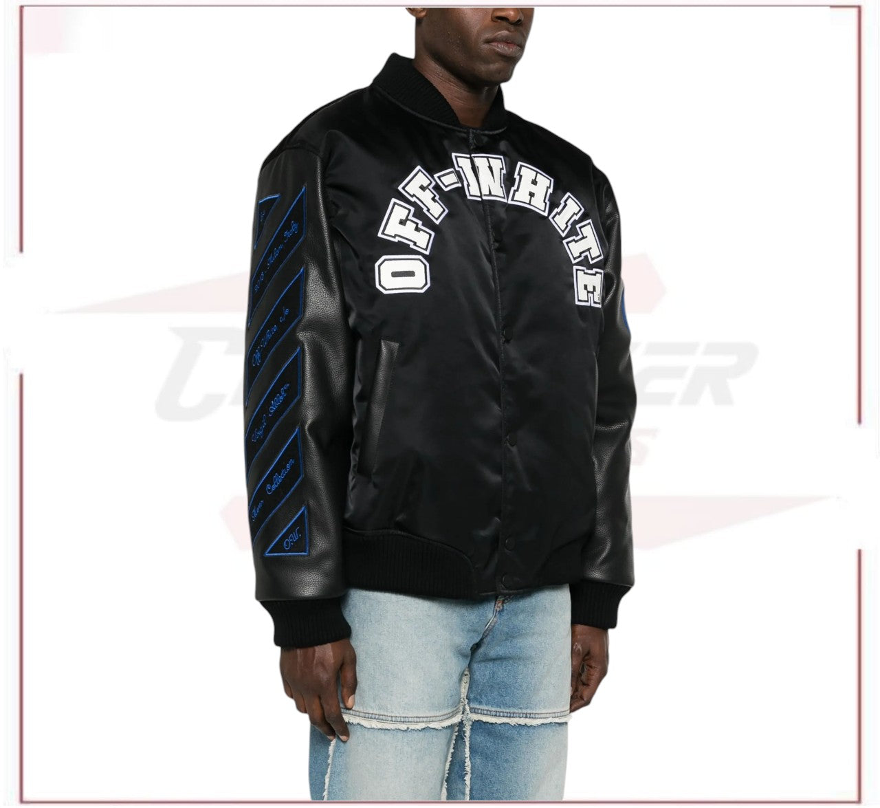 Off-White Baseball Over varsity jacket