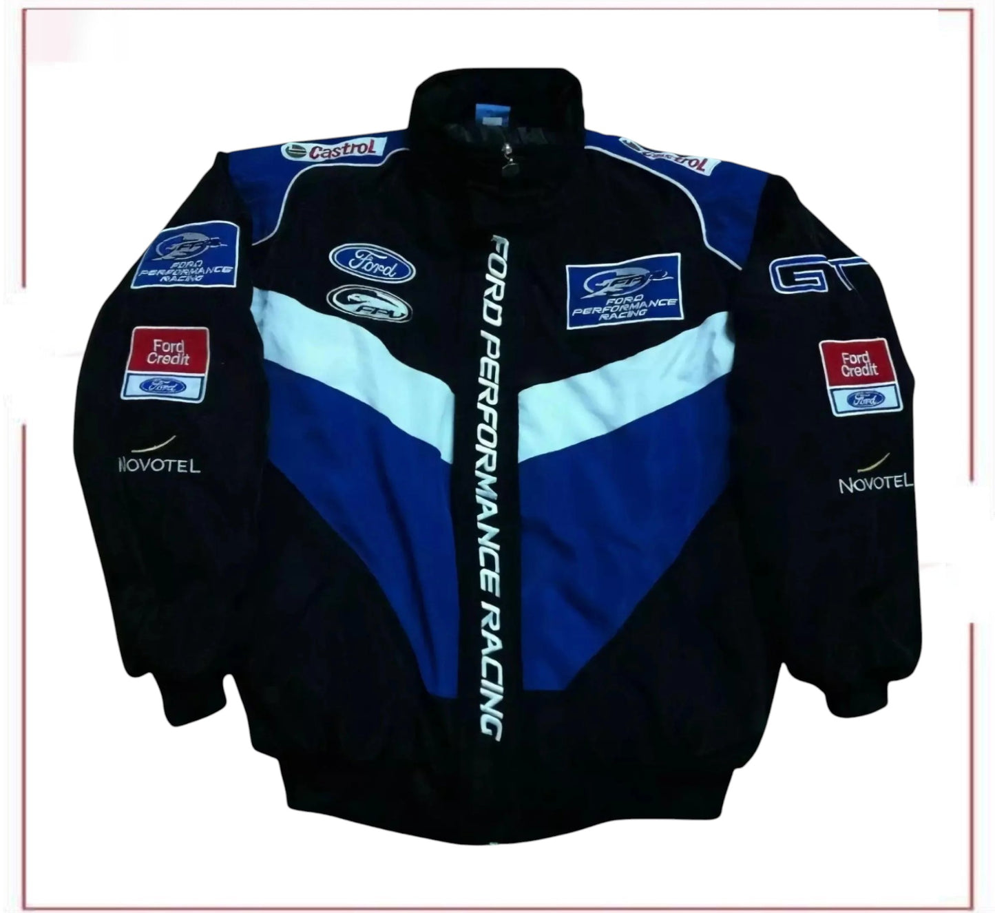 Vintage Navy/Blue Ford Performance Racing Bomber Jacket